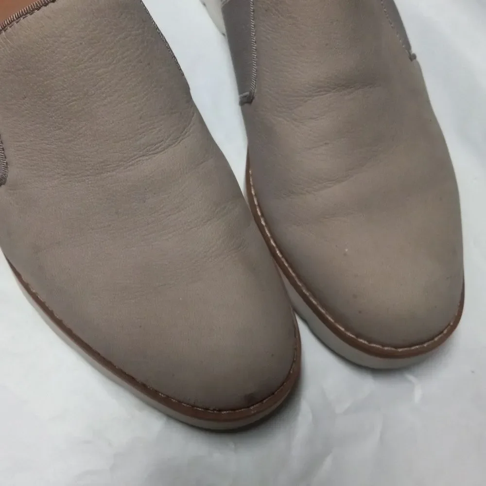 Franco Sarto Shoes Womens 7.5M Hailie 2 Loafers Slip-On Beige Leather Casual